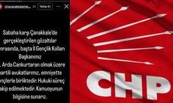 CHP Çanakkale'den gözaltı açıklaması