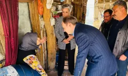 Kaymakam Salih Sak’tan Akçin Köyü’ne hane ziyareti