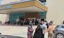 Hastanede deprem panik anları