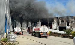   Tekirdağ'da fabrika yangınında patlama sesleri