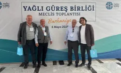 Çanakkaleli Başkanlar Yağlı Güreş Birliği Meclis Toplantısına katıldı