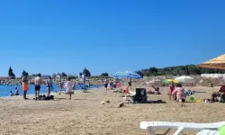 Çanakkale’de sahiller bayramda doldu taştı