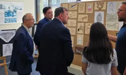 Gökçeada'da öğrencilerden anlamlı sergi