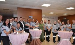 Hastanede pastalı kutlama!
