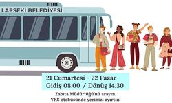 Lapseki Belediyesi YKS öğrencilerine ücretsiz ulaşım desteği sağlıyor