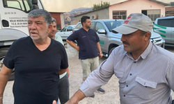 İGM Başkanı Ertuğrul, Tuzla Köyü'ndeki yangın alanında