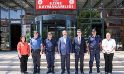 Vali Ömer Toraman'dan Ezine Kaymakamlığına ziyaret