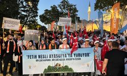 AK Parti Gençlik Kollarından “Fetih Nesli Ayasofya’ya Yürüyor” Yürüyüşü