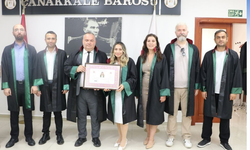 Çanakkale Barosu’nda ruhsat töreni düzenlendi