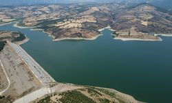 Bayramiç Barajı'nda su seviyesi yüzde 40'a geriledi