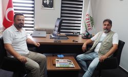 Kaleninsesi’nden Ezine Gıda İhtisas OSB’nin yeni müdürüne ziyaret