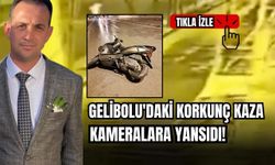 Gelibolu'daki korkunç kaza kameralara yansıdı
