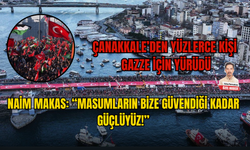 Çanakkale’den Yüzlerce Kişi Gazze İçin Yürüdü