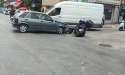 Çanakkale’de Otomobil ile Motosiklet Çarpıştı