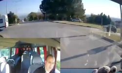 Savcı ile minibüs şoförünün trafikteki kavgası kamerada