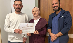 Çan Devlet Hastanesi Personeline Teşekkür Belgesi