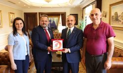 Bülent Turan, Çanakkale Kızılay Heyetini Ağırladı