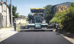 Bozeli köy yolunda asfalt çalışması başladı