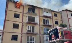 Boş apartmanın 5. katında yangın çıktı