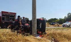 Ezine'de trafik kazası; 2 yaralı!