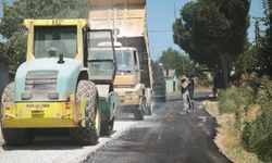 Biga'da Göktepe-Gündoğdu yolu yenilendi