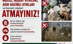 Kalkım Belediyesi'nden moloz ve inşaat atıkları uyarısı: Çöp konteynerlerine atmayın