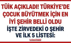 Türkiye'de çocuk büyütmek için en iyi şehirler belli oldu! Çanakkale zirvede