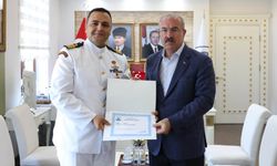 Çanakkale'de Sahil Güvenlik Komutanlarından Vali Toraman'a Ziyaret