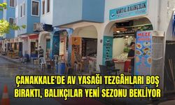 Çanakkale'de Av Yasağı Tezgâhları Boş Bıraktı, Balıkçılar Yeni Sezonu Bekliyor