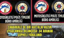 Çanakkale'de 34 şüpheli yakalandı
