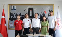 Çanakkaleli milli sporculardan anlamlı ziyaret: Hedef Avrupa'da yeni başarılar