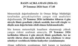 Çanakkale'de yangın riskine karşı köylerde alarm