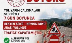 Yenice'de Bekten–Nevruz Köyü Yolu 7 Gün Trafiğe Kapatıldı