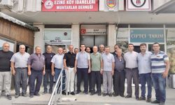 Ezine Köy İdareleri Muhtarlar Derneği Ziyaret Edildi