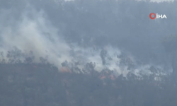 Kazdağları eteklerinde yangına 9 uçak 6 helikopter ile müdahale ediliyor