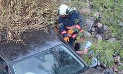 Otomobil şarampole yuvarlandı: 1 yaralı