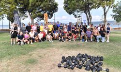 Barış Kafe'de güne sporla başladılar!