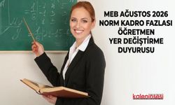 MEB Ağustos 2026 Norm Kadro Fazlası Öğretmenlerin Atama Duyurusu Yayımlandı!