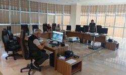 Vali Toraman Yangın Yönetim Merkezi’nde!