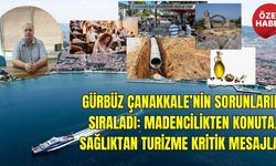 Gürbüz Çanakkale’nin Sorunlarını Sıraladı: Madencilikten Konuta, Sağlıktan Turizme Kritik Mesajlar