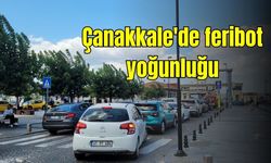 Çanakkale'de fırtınalı hava feribot yoğunluğuna engel olmadı