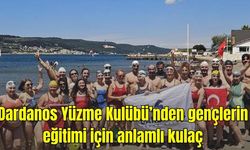Dardanos Yüzme Kulübü’nden gençlerin eğitimi için anlamlı kulaç