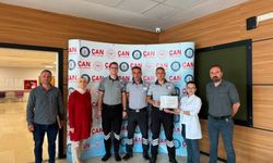 Çan Devlet Hastanesi’nde başarılı personele teşekkür belgesi