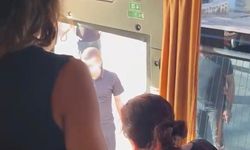 Sağlık personelini taşıyan otobüsün önünü kestiler!