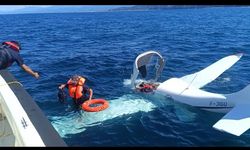 Gürcistan'dan kalkan uçak Rize'nin Pazar ilçesi açıklarında denize acil iniş yaptı