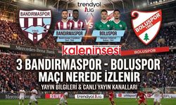 Bandırmaspor Boluspor maçı nerede izlenir, şifresiz canlı hangi kanalda?