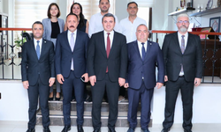 Başsavcı Öztürk ve Adalet Komisyonu Başkanı Aydın’dan Çanakkale Barosu’na ziyaret