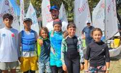Genç yelkenciler Optimist Cup Yelken Yarışları'nda mücadele etti