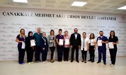 Çanakkale Devlet Hastanesi'nde sertifika sevinci!
