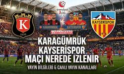 Karagümrük Kayserispor maçı nerede izlenir, şifresiz canlı hangi kanalda?